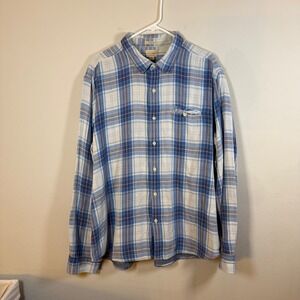 Lucky Brand Mens Plaid Long Sleeve‎ Classic Fit Button Up Shirt XXL